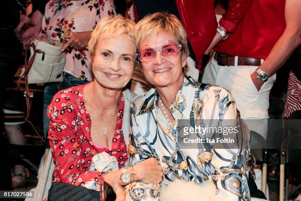 Maya von Schoenburg-Glauchau and her sister Gloria von Thurn und Taxis during the Amy McDonald concert at the Thurn & Taxis Castle Festival 2017 on...