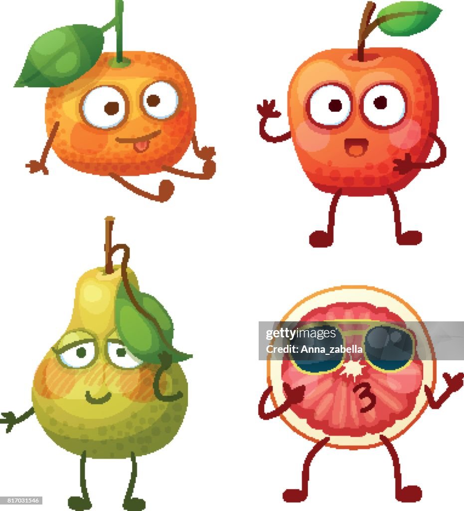 Fruit Cartoon Examples Funny Fruit Cartoons