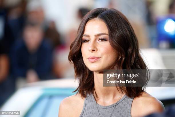 German singer Lena Meyer-Landrut attends the 'Atomic Blonde' World Premiere at Stage Theater on July 17, 2017 in Berlin, Germany.