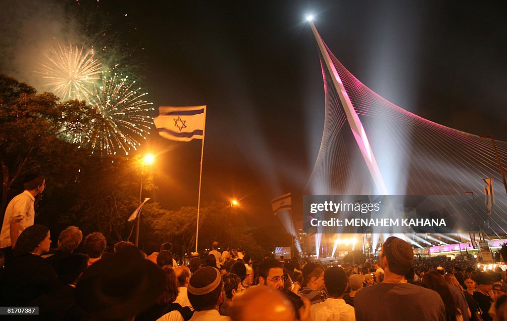 Israelis participate in the inauguration