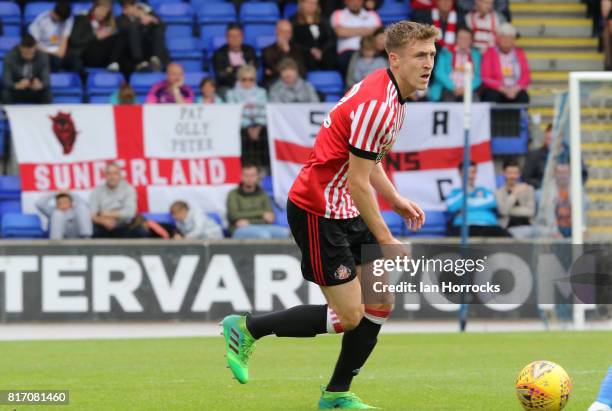 Tom Beadling of Sunderland during a pre-season friendly match between St Johnstone FC and Sunderland AFC at McDiarmid Park on July 15, 2017 in Perth,...