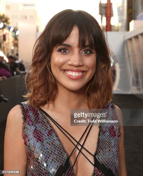 Natalie Morales attends the premiere of EuropaCorp And STX Entertainment's "Valerian And The City Of A Thousand Planets" at TCL Chinese Theatre on...