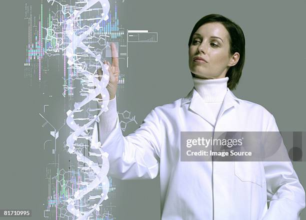 scientist - dna molecule stock-fotos und bilder