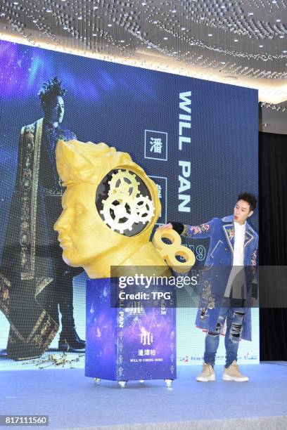 Wilber Pan promotes for his 11th album illi on 17th July, 2017 in Taipei, Taiwan, China.