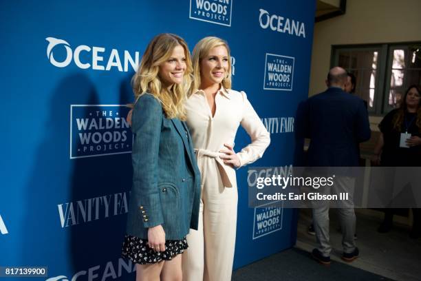 Brooklyn Decker and June Diane Raphael attend the Oceana And The Walden Woods Project Present: Rock Under The Stars With Don Henley And Friends at...