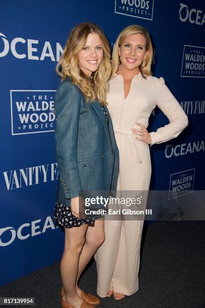 Brooklyn Decker and June Diane Raphael attend the Oceana And The Walden Woods Project Present: Rock Under The Stars With Don Henley And Friends at...