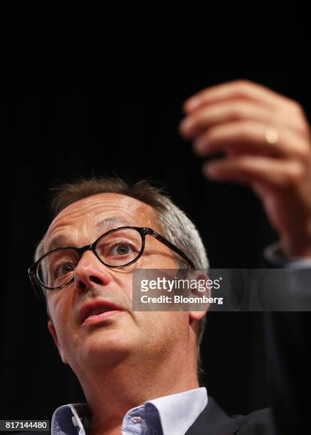 Jerome Pecresse, chief executive officer of GE Renewable Energy, speaks at the Clean Energy Summit in Sydney, Australia, on Tuesday, July 18, 2017....