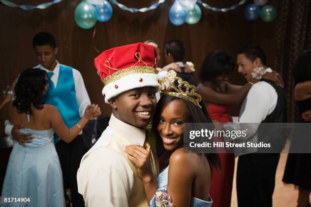 african prom king and queen dancing - boy tiara stock pictures, royalty-free photos & images