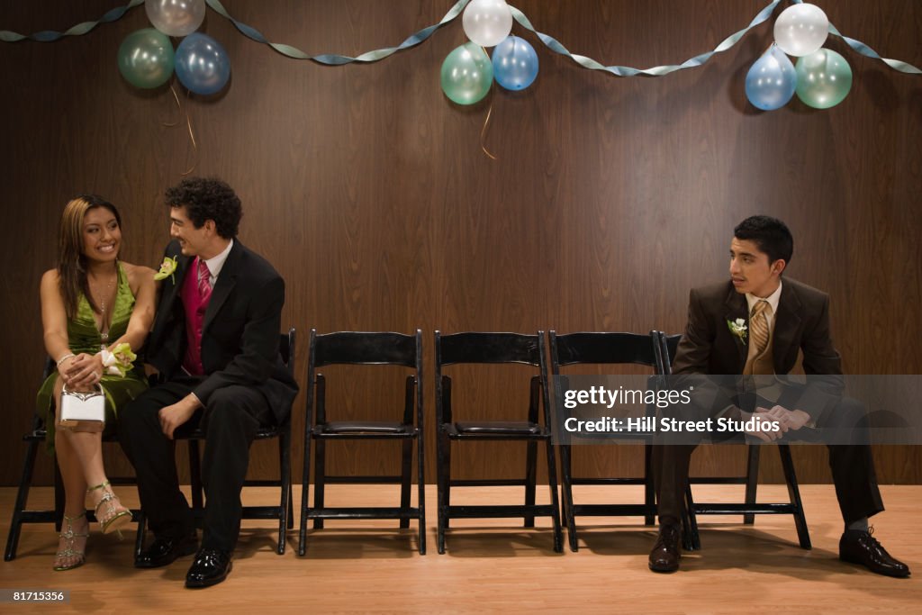 Multi-ethnic teenagers at prom