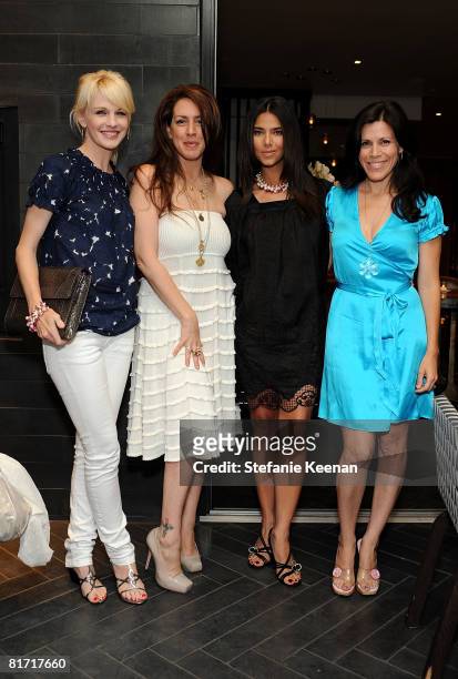 Actresses Kathryn Morris, Joely Fisher, Roselyn Sanchez and Tricia Fisher attend Kate Spade Dinner on June 25, 2008 in Los Angeles, California.