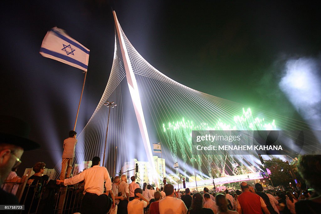 Israelis participate in the inauguration
