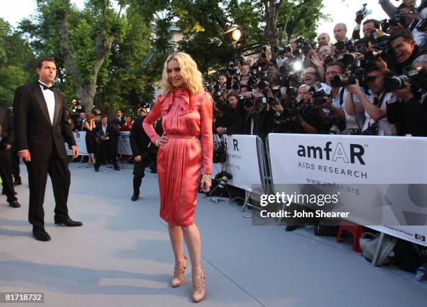 Singer Madonna arrives at amfAR's Cinema Against AIDS 2008 benefit held at Le Moulin de Mougins during the 61st International Cannes Film Festival on...