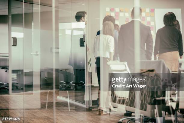 business team meeting abstract - employee engagement abstract stock pictures, royalty-free photos & images