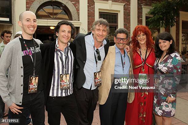 Ian Rosenberg, David Shapiro, Mark Mann, Robert Feinberg, Ruby Lynn Reyner, and Laurie Gwen Shapiro attend the 2008 Los Angeles Film Festival's...