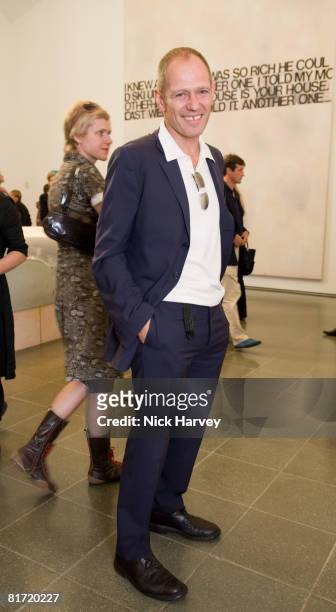 Paul Simonon from the Clash, attends the Richard Prince 'Continuation' Private View at the Serpentine Gallery on June 25, 2008 in London, England.