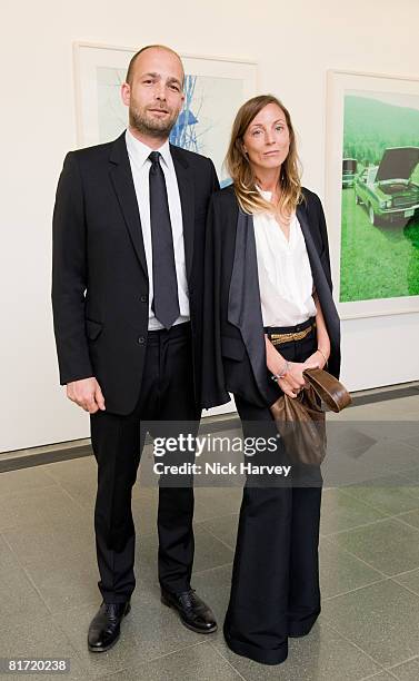 Max Wigram and Phoebe Philo attend the Richard Prince 'Continuation' Private View at the Serpentine Gallery on June 25, 2008 in London, England.