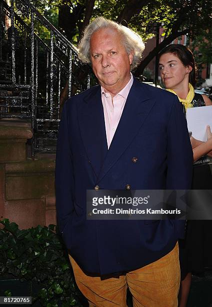 Graydon Carter attends the "Gonzo: The Life and Work of Dr. Hunter S. Thompson" New York Premiere on June 25, 2008 at The Waverly Inn in New York.