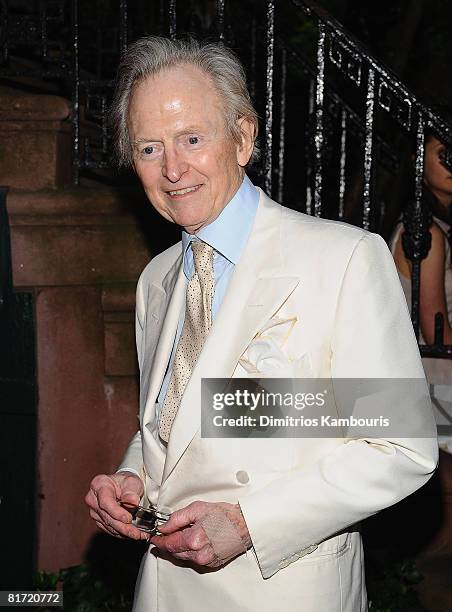 Author Tom Wolfe attends the "Gonzo: The Life and Work of Dr. Hunter S. Thompson" New York Premiere on June 25, 2008 at The Waverly Inn in New York.