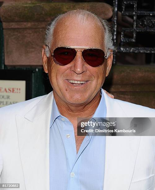 Musician Jimmy Buffett attends the "Gonzo: The Life and Work of Dr. Hunter S. Thompson" New York Premiere on June 25, 2008 at The Waverly Inn in New...