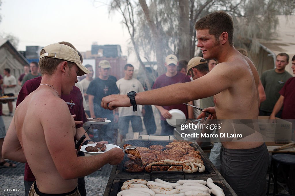 British Paratroopers Have Downtime At Their Base In Kandahar