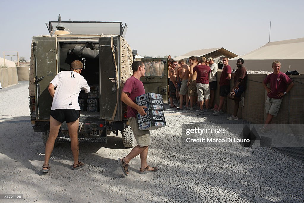 British Paratroopers Have Downtime At Their Base In Kandahar