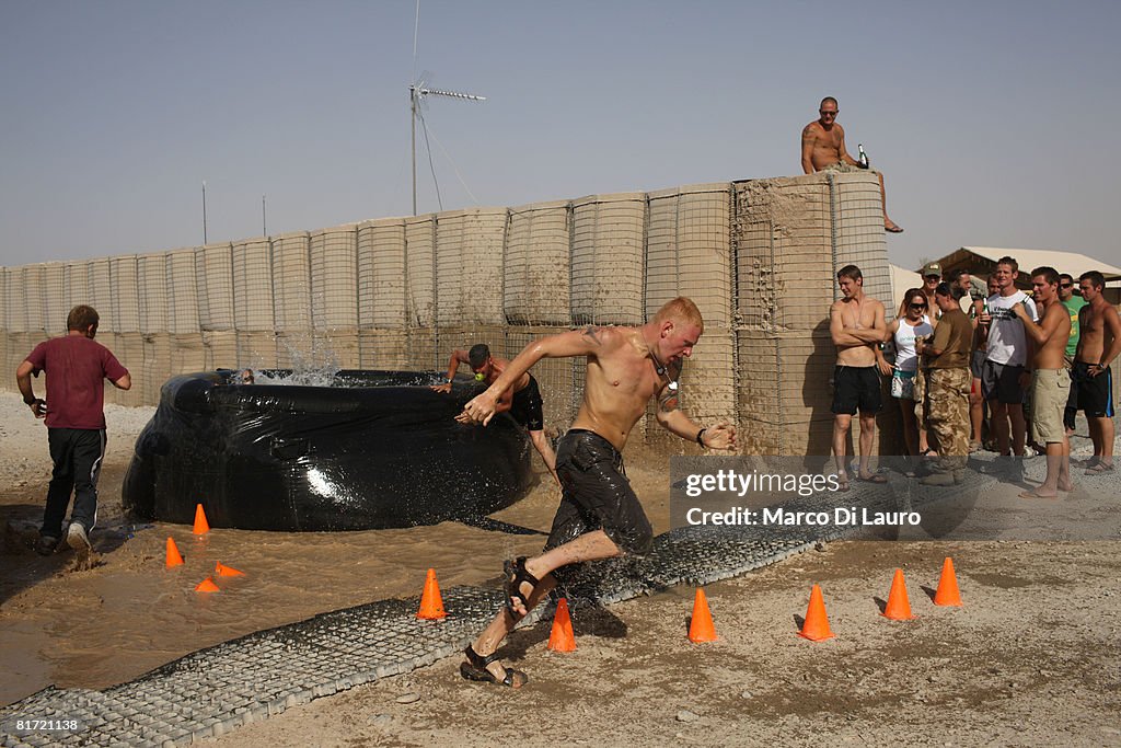 British Paratroopers Have Downtime At Their Base In Kandahar