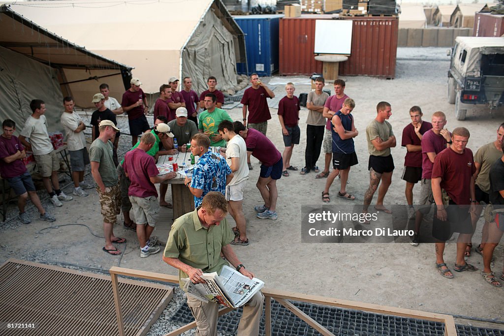 British Paratroopers Have Downtime At Their Base In Kandahar