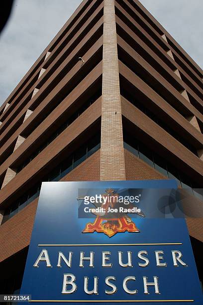 The headquarters of Anheuser-Busch, Inc. Is seen June 26, 2008 in St. Louis, Missouri. Reports indicate that the brewer of Budweiser beer was...