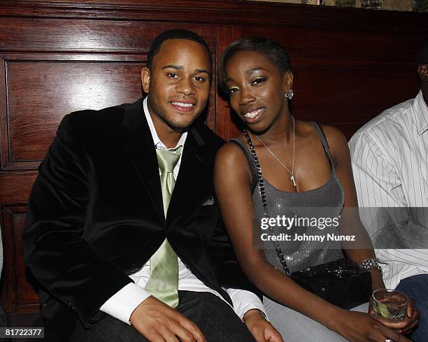 Vaughn Anthony and Estelle attend Vaughn Anthony's Birthday Bash Hosted by John Legend on May 22, 2008 in New York City.