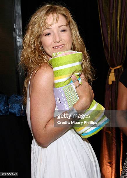 Actress Susan Haskell poses in the Daytime Emmy official gift lounge produced by On 3 Productions held at the Kodak Theatre on June 19, 2008 in...