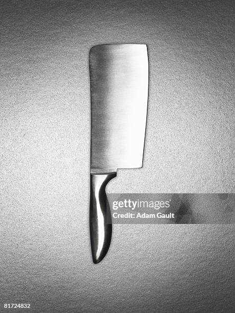 a silver cleaver - cleaver stock pictures, royalty-free photos & images