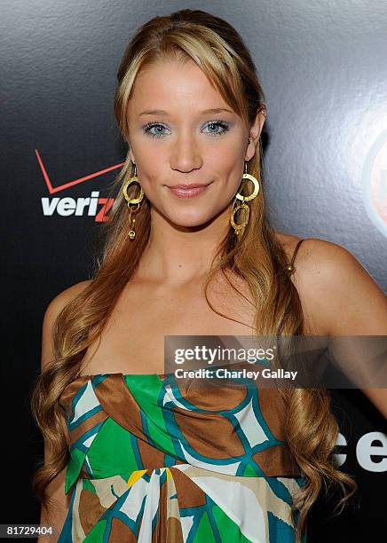 Actress Kristen Renton attends the Verizon Palm Centro Launch Party at Elevate Lounge on June 26, 2008 in Los Angeles, California.