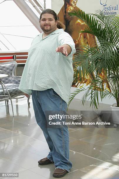 Actor Jorge Garcia attends a photocall promoting the television series 'Lost' on the fourth day of the 2008 Monte Carlo Television Festival held at...