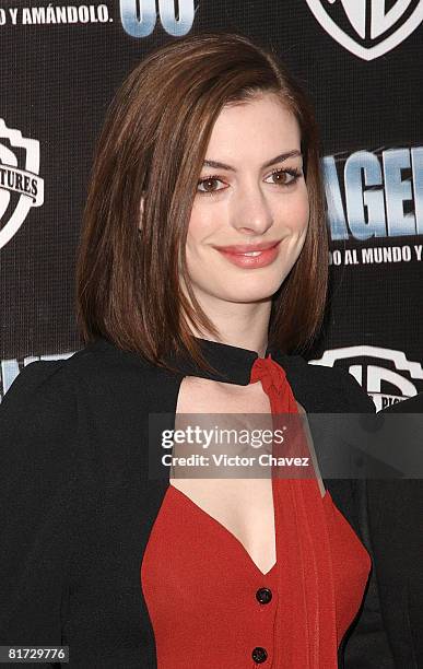 Actress Anne Hathaway attends the "Get Smart" photo call at Hotel Four Seasons on June 25, 2008 in Mexico City, Mexico.