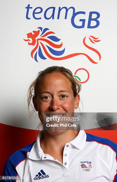 Louisa Reeve of Great Britain during a Press Conference, ahead of the Bejiing Olympics, on the Redgrave-Pinsent Lake on June 26, 2008 in Caversham,...