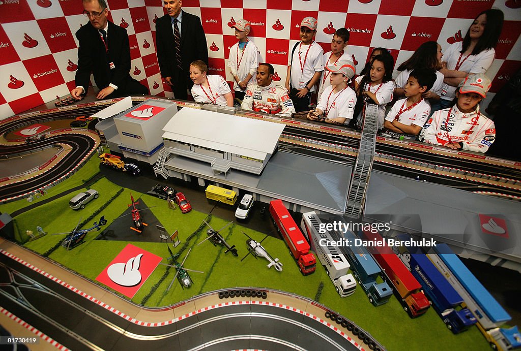 Lewis Hamilton Visits Great Ormond Street Children