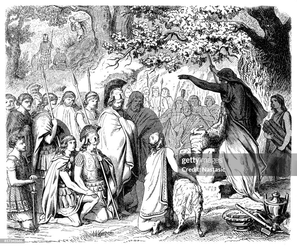 Leonidas and his companions ready for the death (480 BC)