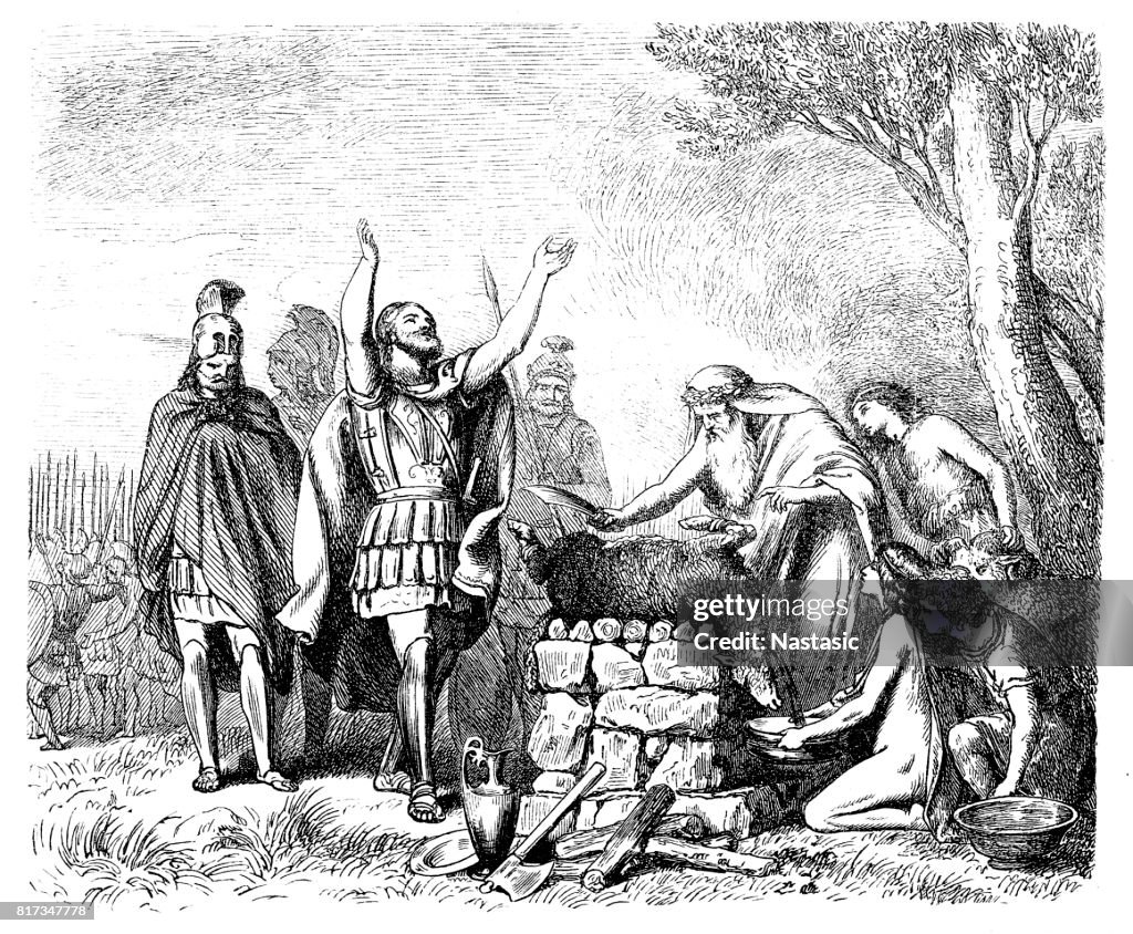 Pausanias Sacrifices to the Gods before the Battle of Plataea