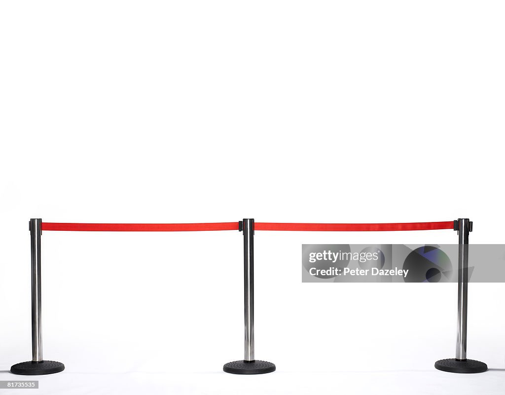 Barrier for red carpet event.