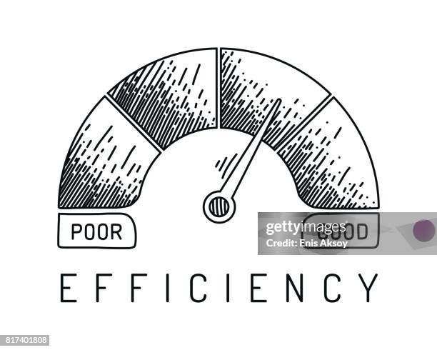 illustrations, cliparts, dessins animés et icônes de tableau d'efficacité - compteur