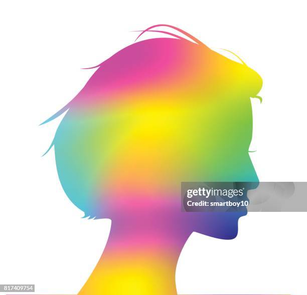 head profile - headache vector stock illustrations