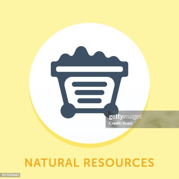 mining curve icon - wagon wheel stock illustrations