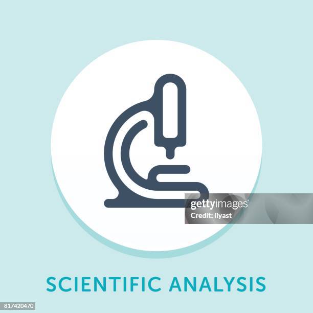 microscope curve icon - microscope lens stock illustrations