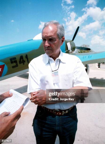 Cuban exile Afredo Duran, one of the men who took part in the U.S.-backed Bay of Pigs invasion of Cuba in 1961, visits a museum March 24, 2001 at one...