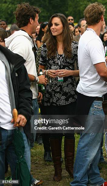 Kate Middleton attends the 46664 Concert In Celebration Of Nelson Mandela's Life held at Hyde Park on June 27, 2008 in London, England.