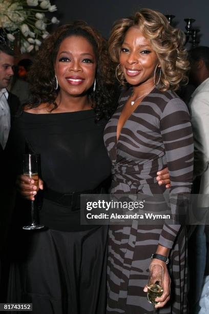 Oprah Winfrey and Mary J. Blige