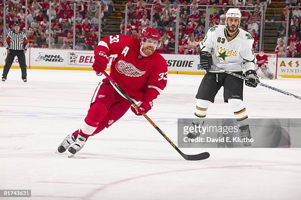 Western Conference Finals: Detroit Red Wings Kris Draper in action vs Dallas Stars. Game 5. Detroit, MI 5/17/2008 CREDIT: David E. Klutho