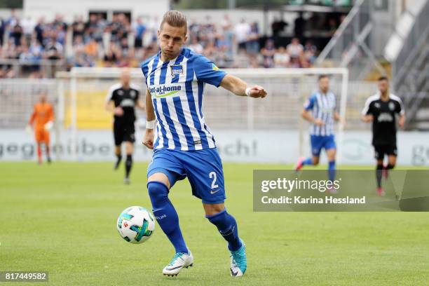 Peter Pekarik of Hertha during the Preseason Friendly match between FC Carl Zeiss Jena and Hertha BSC on July 16, 2017 in Jena, Germany.