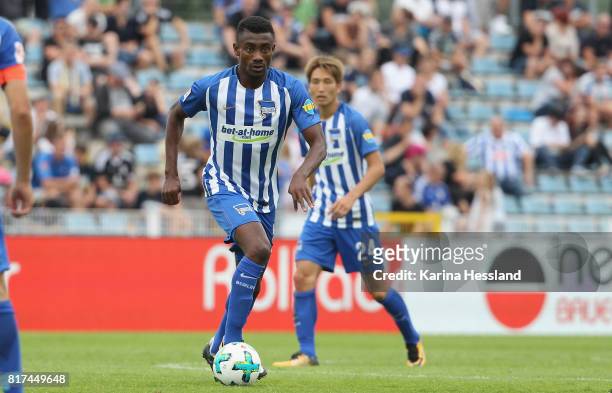 Salomon Kalou of Hertha during the Preseason Friendly match between FC Carl Zeiss Jena and Hertha BSC on July 16, 2017 in Jena, Germany.