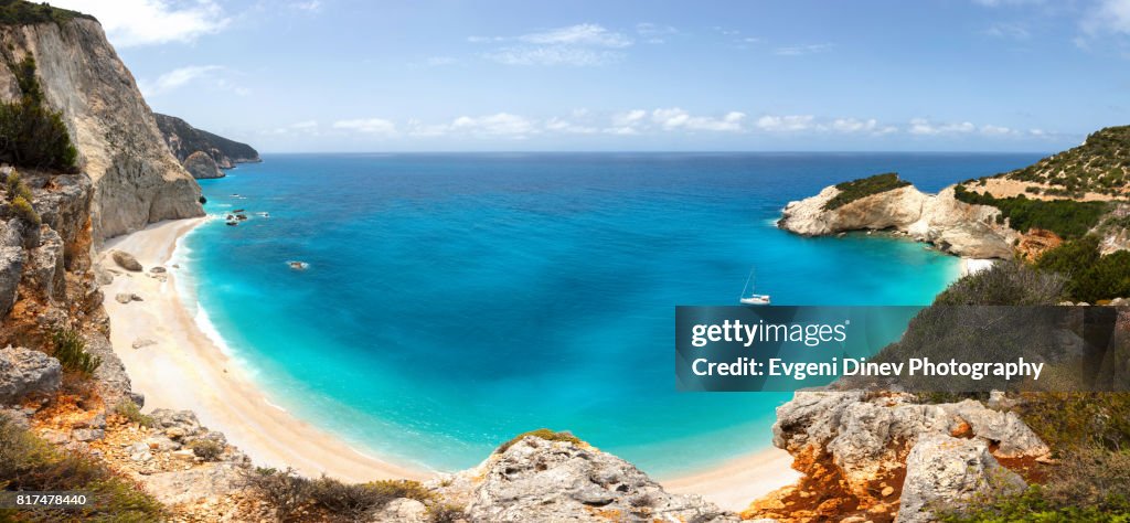 Porto Katsiki Beach in Lefkada island, Greece